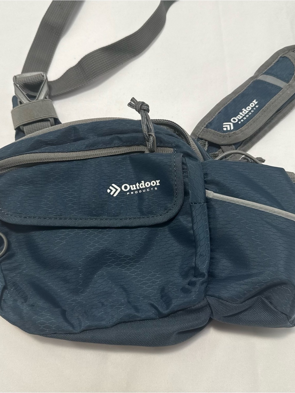 Outdoor Products Navy Sling Belt Bag With Bottle Holder